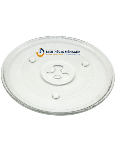 PLATEAU TOURNANT EN VERRE Ø 27 CM