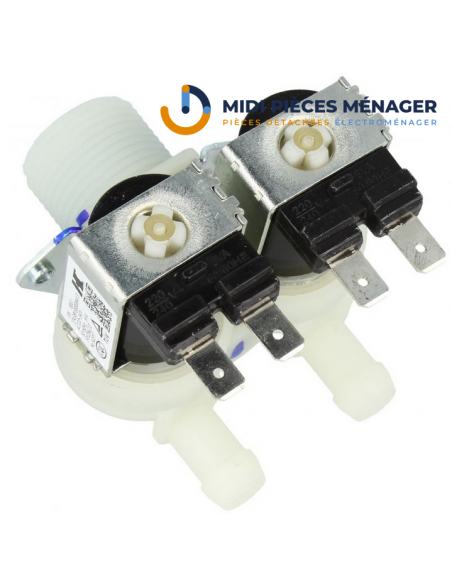 ELECTROVANNE 2 VOIES 180° ALTERNATIVE pour lave-linge