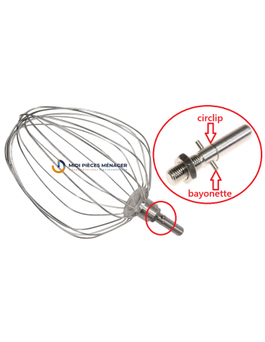 fouet avec circlip pour robot kenwood major KW717152