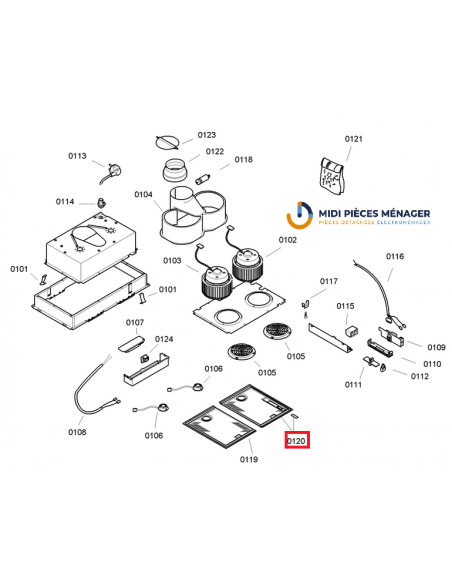 filtre metallique graisse hotte bosch siemens 00365480