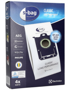 SACS ASPIRATEUR ELECTROLUX S-BAG E201B CLASSIC LONG PERFORMANCE 9001684589