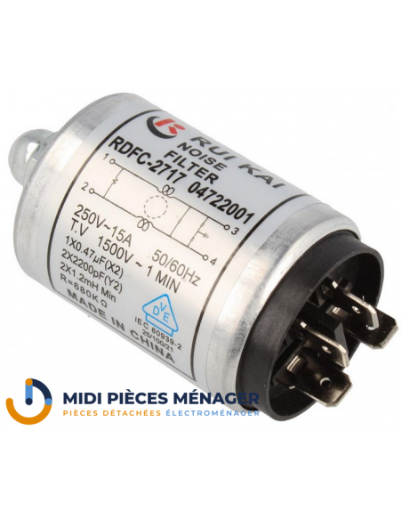 RDFC-2717 FILTRE ANTIPARASITE 250V 15A SAMSUNG DC29-00005B