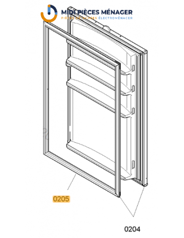 JOINT DE PORTE POUR REFRIGERATEUR BOSCH 00234870