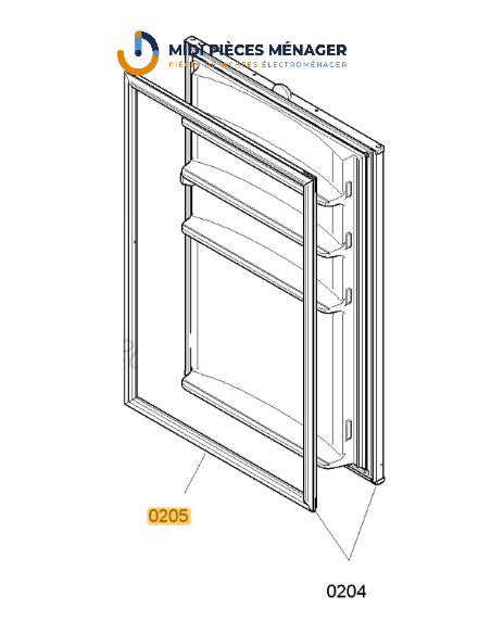 JOINT DE PORTE POUR REFRIGERATEUR BOSCH 00234870