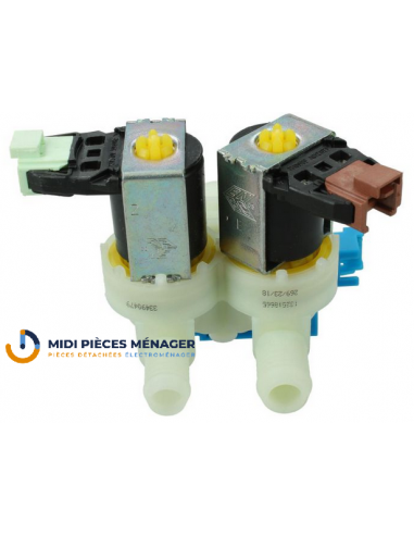 ELECTROVANNE DEBITMETRE 2 VOIES POUR LAVE LINGE ELECTROLUX 4055017166