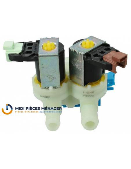 ELECTROVANNE DEBITMETRE 2 VOIES POUR LAVE LINGE ELECTROLUX 4055017166