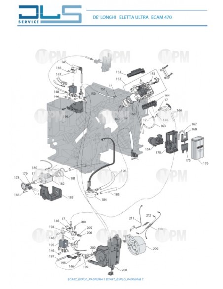 VUE ECLATEE DELONGHI ECAM470.85.MB