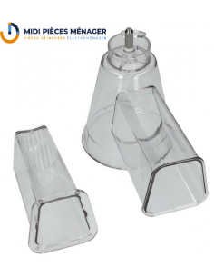 Corps rape + poussoir pour robot masterchef gourmet MOULINEX MS-650850