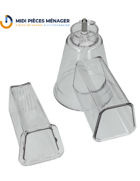 Corps rape + poussoir pour robot masterchef gourmet MOULINEX MS-650850