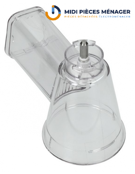 Corps rape + poussoir pour robot masterchef gourmet MOULINEX MS-650850