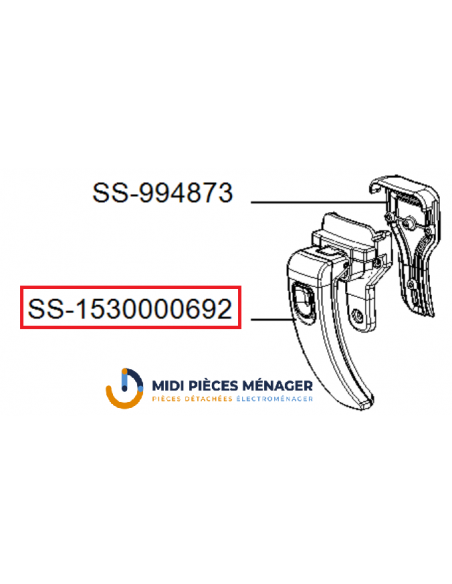 Poignée noire panier friteuse Actifry SEB  SS-1530000692