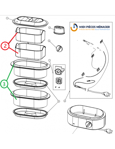 paniers cuiseur vapeur BRAUN 7323610044