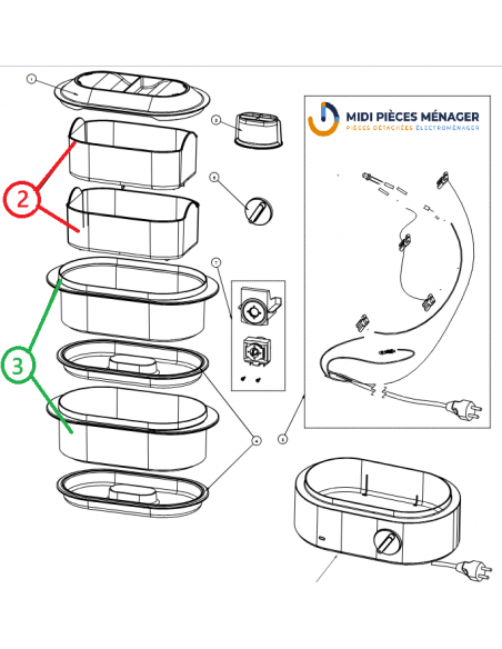 paniers cuiseur vapeur BRAUN 7323610044
