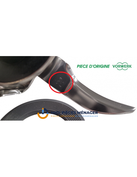 Couteaux d'ORIGINE VORWERK avec joint pour robot TM31 thermomix 30525