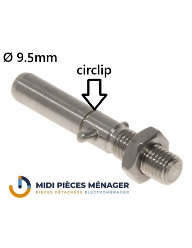 AXE AVEC CIRCLIP POUR ACCESSOIRES ROBOT CHEF KENWOOD KW711986