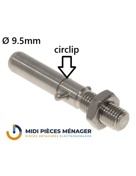 AXE AVEC CIRCLIP POUR ACCESSOIRES ROBOT CHEF KENWOOD KW711986