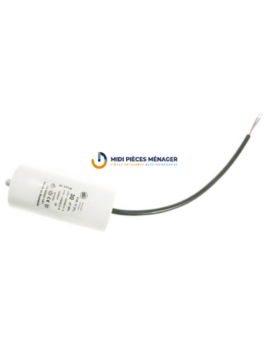 CONDENSATEUR DE DÉMARRAGE 30µf - 400/450V A CABLES