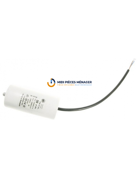 CONDENSATEUR DE DÉMARRAGE 30µf - 400/450V A CABLES