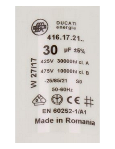 CONDENSATEUR DE DÉMARRAGE 30µf - 400/450V A CABLES