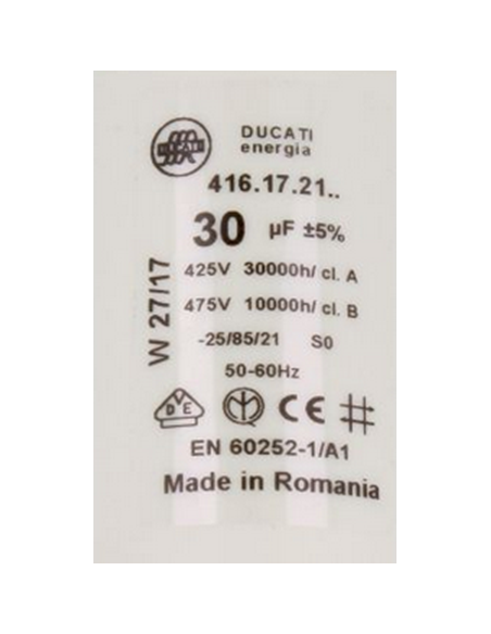 CONDENSATEUR DE DÉMARRAGE 30µf - 400/450V A CABLES