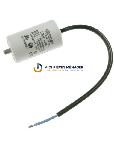 12,0UF-450V TWIN CABLE 250MM CONDENDATEUR DE DEMARRAGE AVEC CABLES