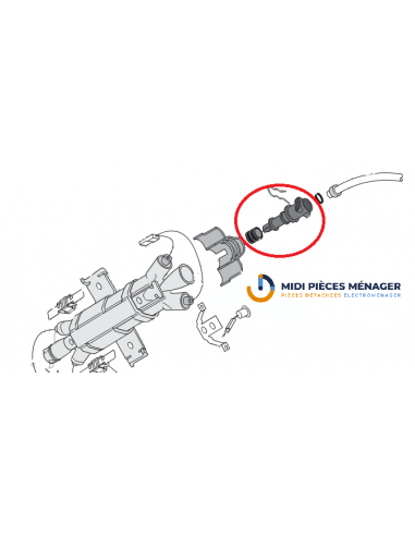 RACCORD VAPEUR POUR CAFETIERE DELONGHI 55132A1022