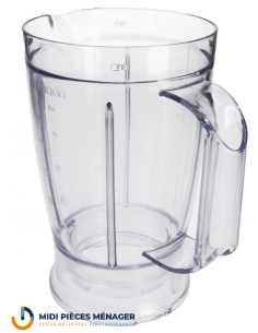 BOL BLENDER ACRYLIQUE SANS COUTEAUX POUR ROBOT MULTIPRO COMPACT KENWOOD KW714297