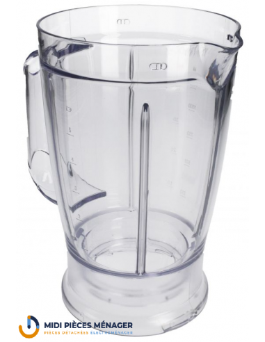 BOL BLENDER ACRYLIQUE SANS COUTEAUX POUR ROBOT MULTIPRO COMPACT KENWOOD KW714297