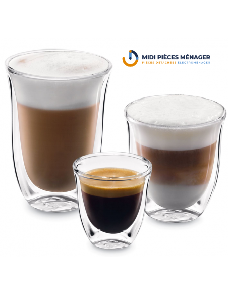 DLSC302 - COLLECTION " THE CONNOISSEUR" VERRES POUR CAFETIERE DELONGHI 5513284451