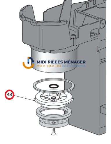SUPPORT JOINT INFUSEUR POUR CAFETIERE DELONGHI AS00005377
