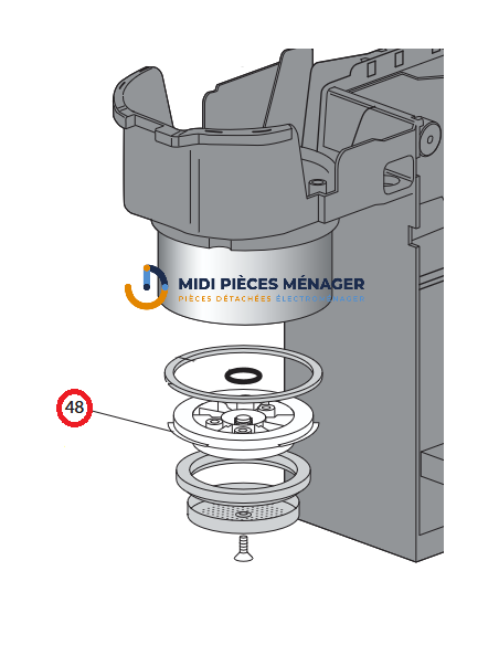 SUPPORT JOINT INFUSEUR POUR CAFETIERE DELONGHI AS00005377