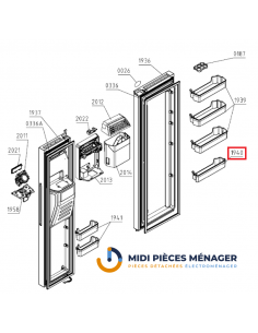 CONTENEUR DE PORTE S6 INFÉRIEUR HL 031 REFRIGERATEUR HISENSE 919030