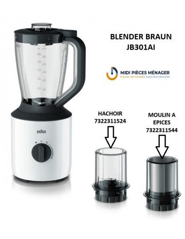 MOULIN A EPICES POUR BLENDER JB301BRAUN 7322311544