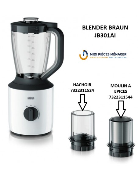 MOULIN A EPICES POUR BLENDER JB301BRAUN 7322311544