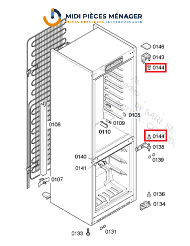 douille pour refrigerateur bosch siemens 00184304