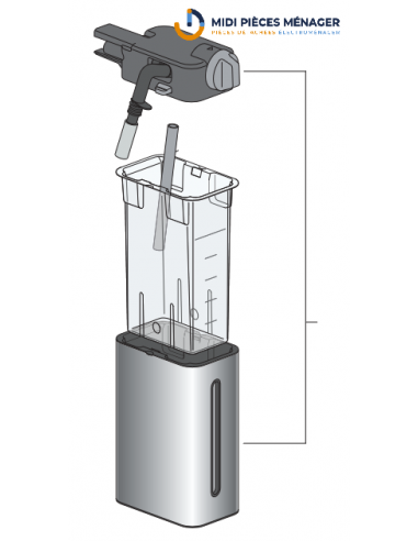 POT A LAIT COMPLET DLSC008 POUR CAFETIERE DELONGHI 5513294541