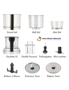 Kit cuve complet robot culinaire 4000/4100/4200 magimix 17601