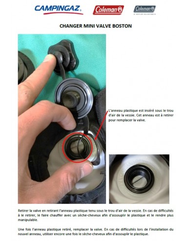 KIT MINI VALVE pour kayak BOSTON sevylor...