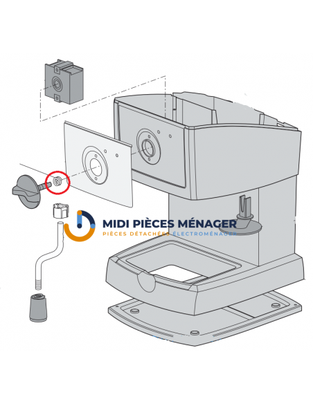 Ressort pour cafetiere expresso delonghi AS00009450
