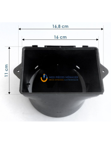 RACCORD EVACUATION + CLAPET ANTI-RETOUR POUR HOTTE WHIRLPOOL C00136121