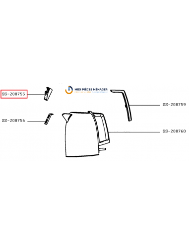 SUPPORT FILTRE POUR BOUILLOIRE EXCELLENCE KRUPS SS-208755