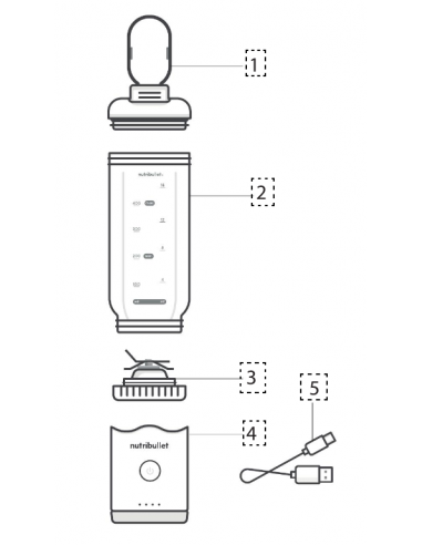 ENSEMBLE LAME POUR BLENDER FLEX WHITE NUTRIBULLET AS00011113