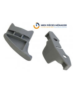 JEU EMBOUTS DE GLISSIERE DU PANIER SUPERIEUR POPUR LAVE VAISSELLE BOSCH 00165254