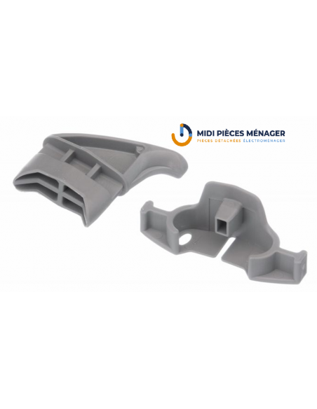JEU EMBOUTS DE GLISSIERE DU PANIER SUPERIEUR POPUR LAVE VAISSELLE BOSCH 00165254