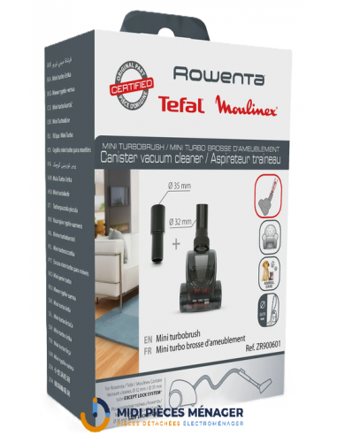 MINI TURBO-BROSSE POUR ASPIRATEUR ROWENTA ZR900601