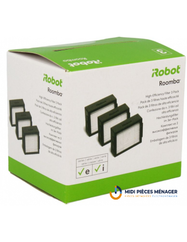 PACK DE 3 FILTRES ROOMBA E,I,J ET ROOMBA COMBO® I5 ET J5 IROBOT 4624876