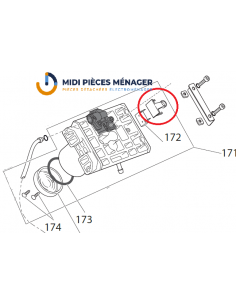 SUPPORT MINIRUPTEUR POUR CAFETIERE DELONGHI AS00010796