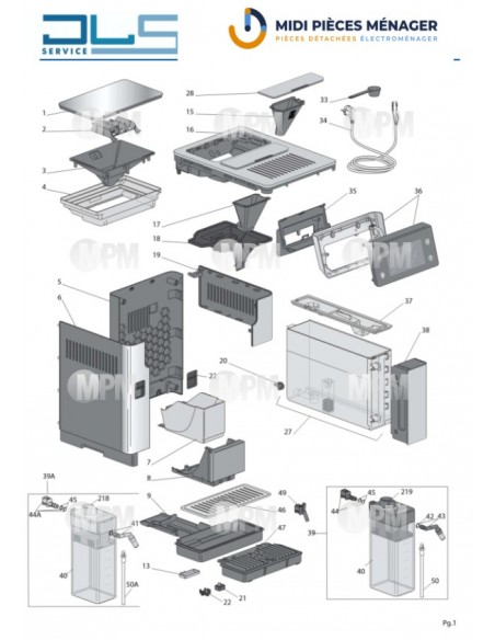 VUE ECLATEE DELONGHI ECAM630.35.SB