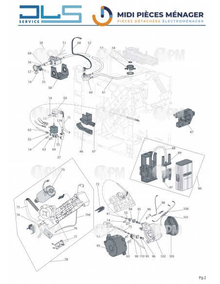 VUE ECLATEE CAFETIERE DELONGHI RIVELIA EXAM440.35