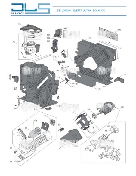 VUE ECLATEE DELONGHI ECAM470.75.TXB